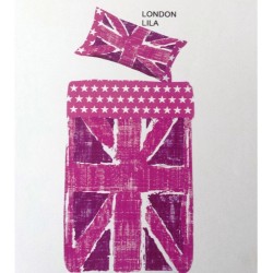 Funda Nórdica Carla Home London Lila 90 cm.