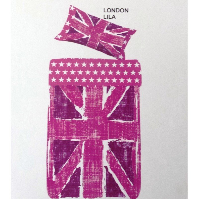 Funda Nórdica Carla Home London Lila 90 cm.