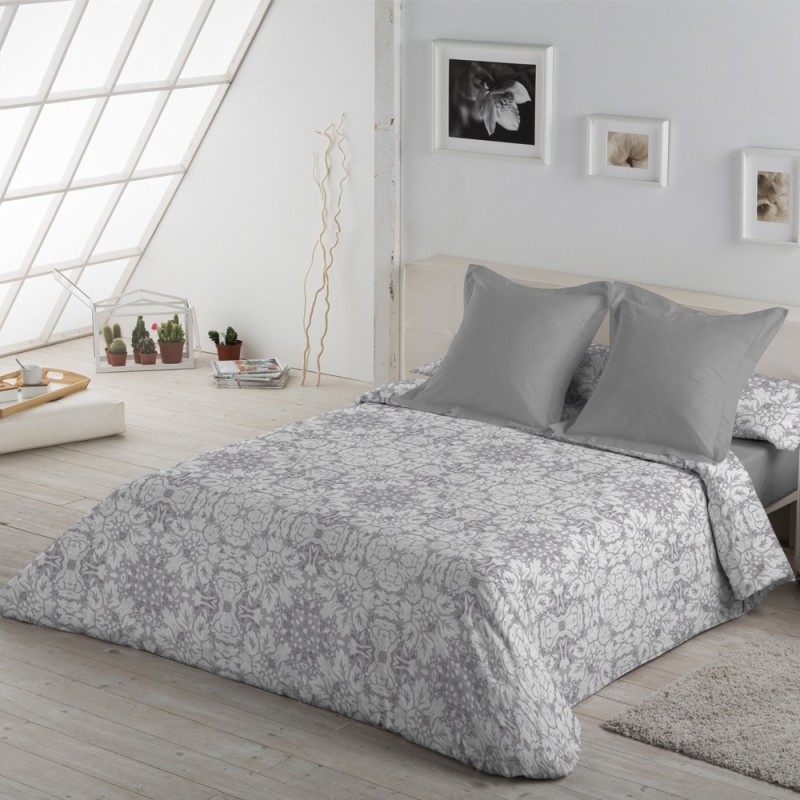 Funda Nórdica Estela Coral Plomo+ cojines