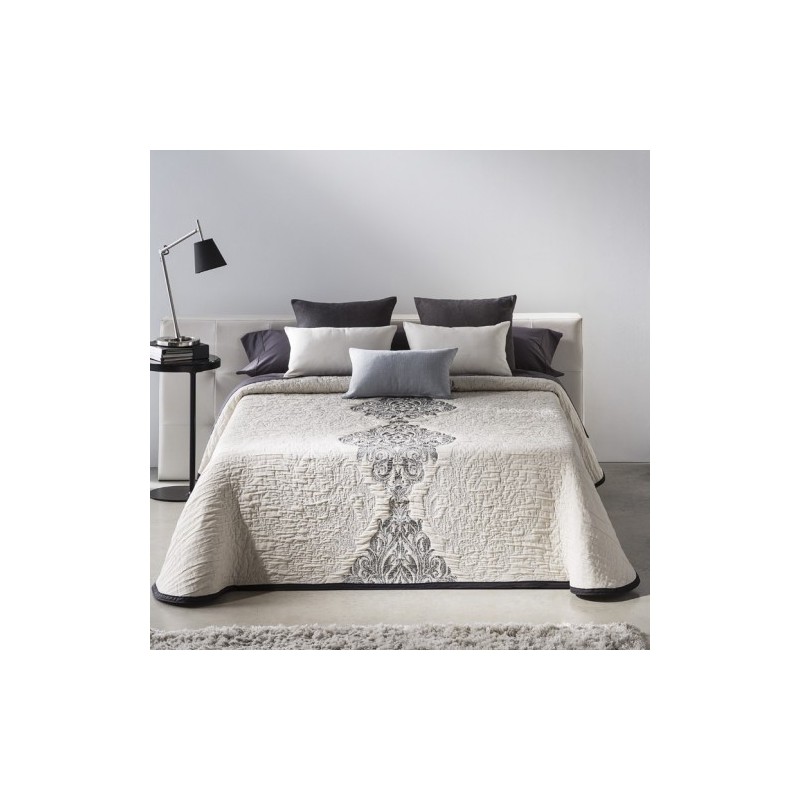 Colcha Verano Reig Marti LORUAN GRIS REVERSIBLE