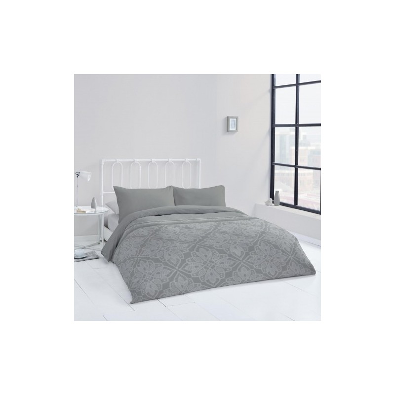 Funda Nórdica Bianca CROCHET GRIS Funda Nórdica Bianca CROCHET GRIS