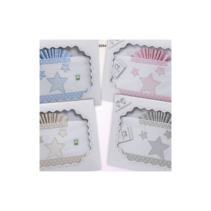 SÁBANAS GAMBERRITO'S 9264 Estrellas 80x140 cm.