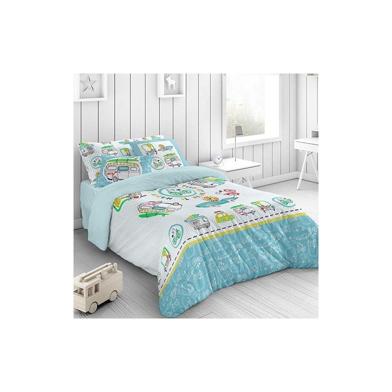 Funda nórdica Naturals Mod. CARS SURF