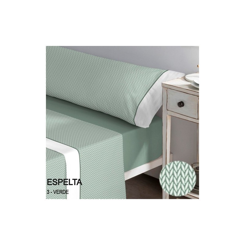 Juego de Sábanas Catotex Serena ESPELTA VERDE