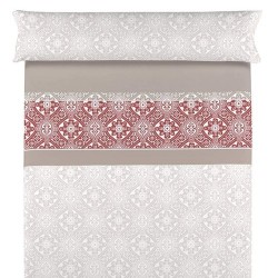 Juego de Sábanas Coralina Javier Larrainzar AUGUSTA ROJO C1