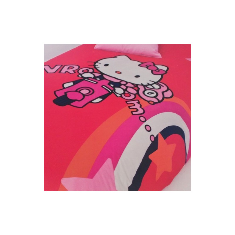 FUNDA NÓRDICA HELLO KITTY MOTORBIKE REVERSIBLE OFICIAL SANRIO