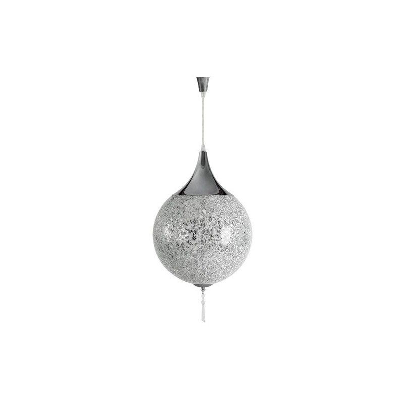 LAMPARA COLGANTE 1 BOLA CHROME BURKINA