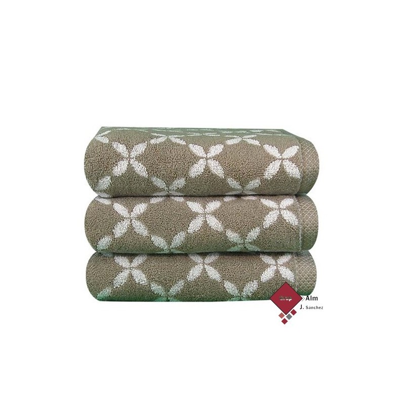 Toalla SHIBORI Lasa COL. 5 MARRON 500 gr/m2