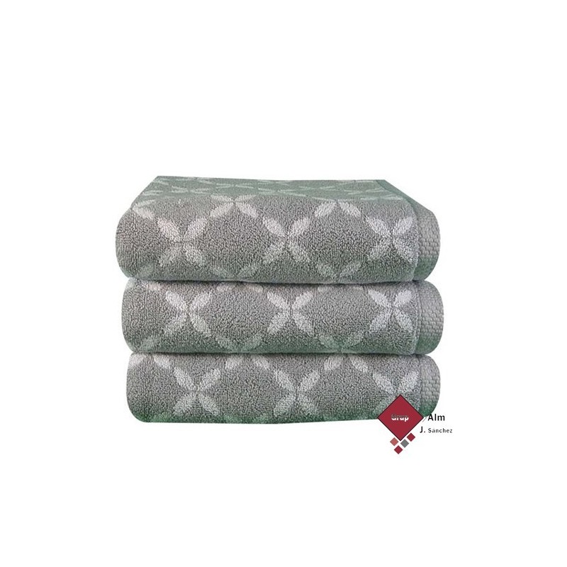 Toalla SHIBORI Lasa COL. 6 GRIS 500 gr/m2