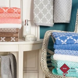 Toalla SHIBORI Lasa COL. 12 SALMON 500 gr/m2