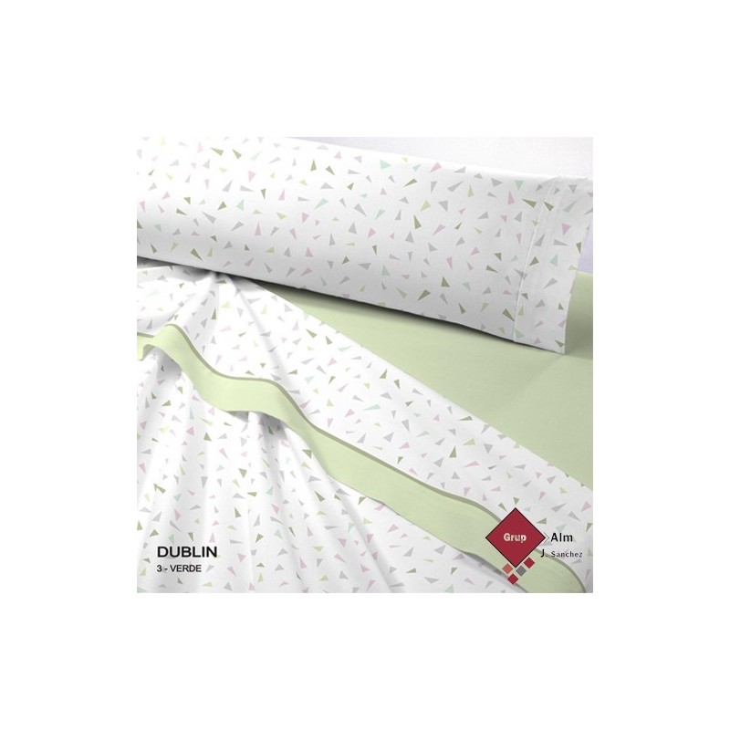 Juego de Sábanas Térmicas POLAR DUBLIN VERDE DE BIANCO