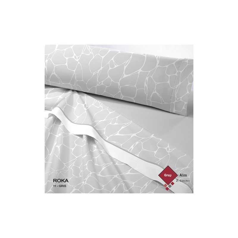 Juego de Sábanas Térmicas POLAR ROKA GRIS DE BIANCO