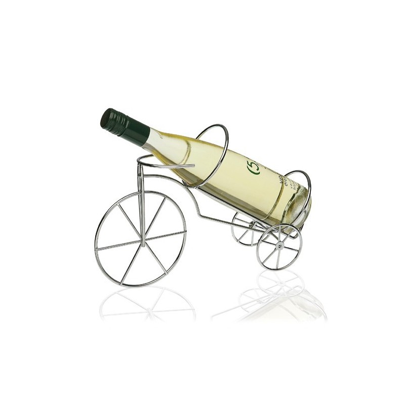 SOPORTE BICICLETA BOTELLA VINO CROMADO VERSA HOME SOPORTE BICICLETA BOTELLA VINO CROMADO VERSA HOME