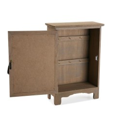 CAJA LLAVES CON PUERTA MADERA EN NEGRO VERSA HOME