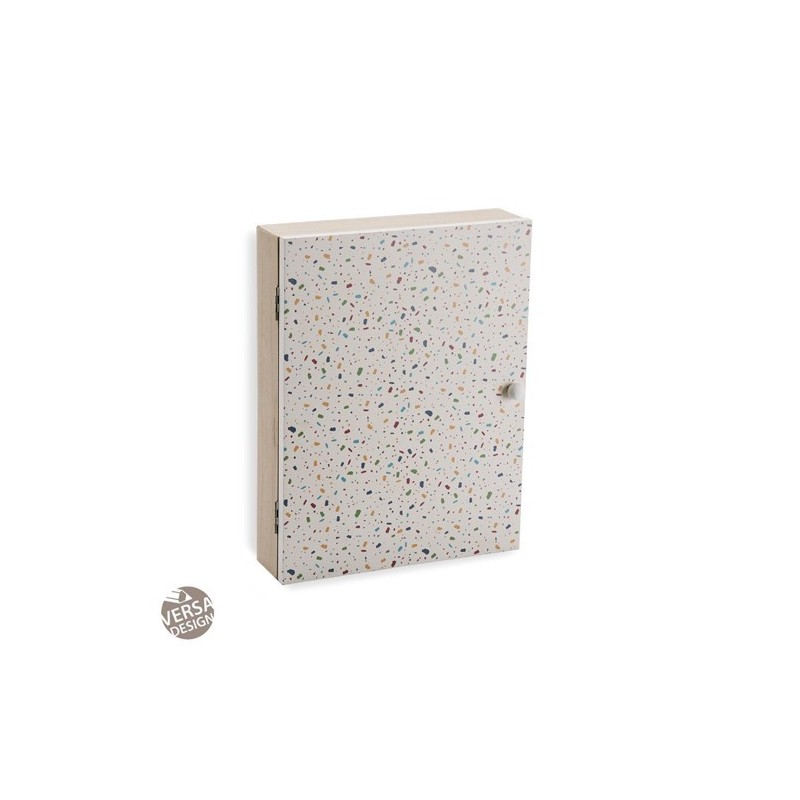 CAJA LLAVES CON PUERTA VIVID TERRAZZO VERSA HOME