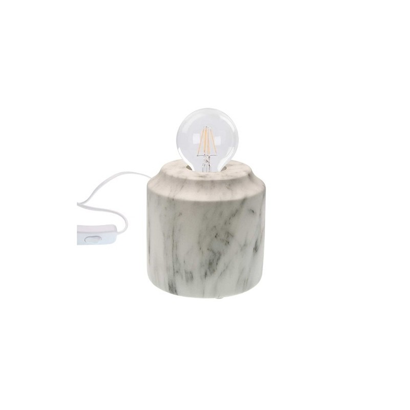 LÁMPARA DE MESA PORCELANA MARMOL VERSA HOME