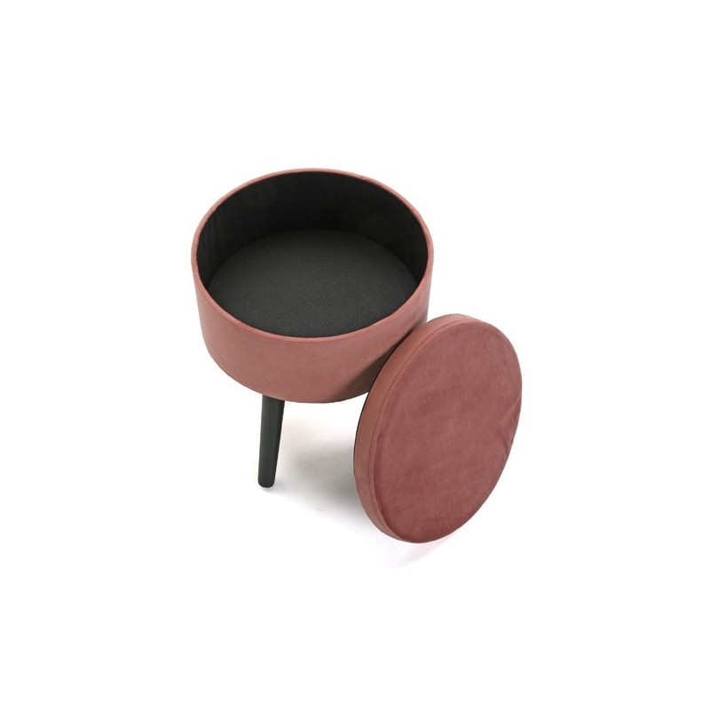 POUF BAUL TERCIOPELO TERRACOTA VERSA HOME