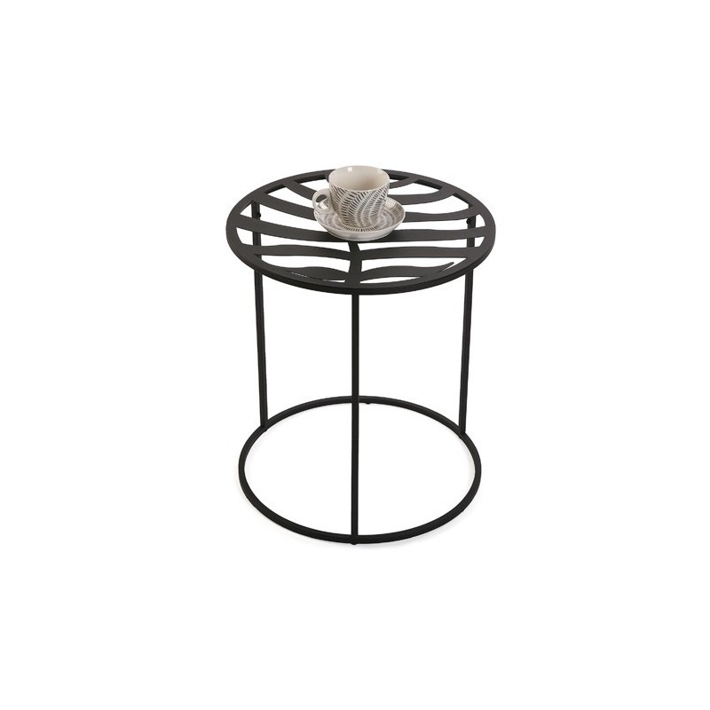 MESA AUXILIAR CAFÉ NEGRA VERSA HOME