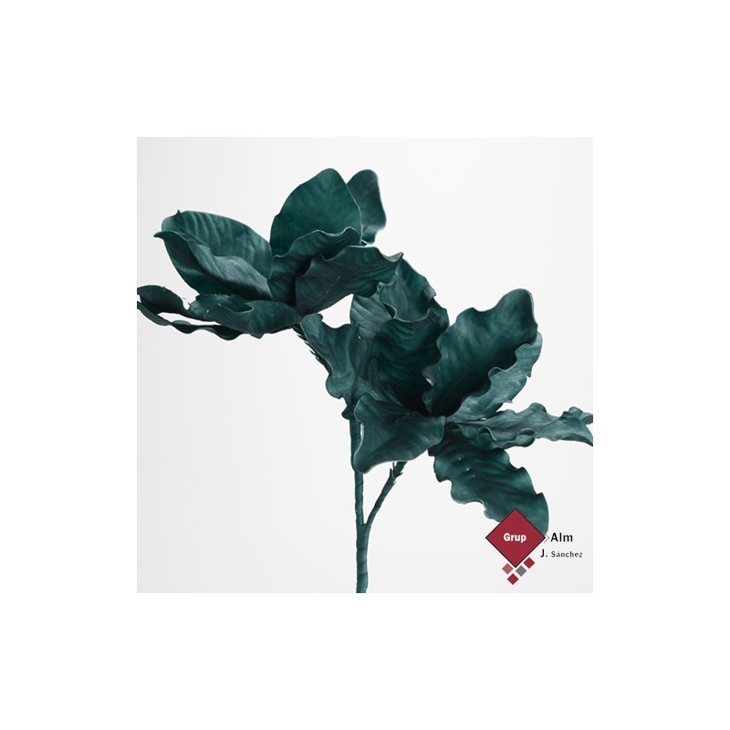 FLOR TALLO HOJAS IRISE ESMERALDA AMADEUS DECO