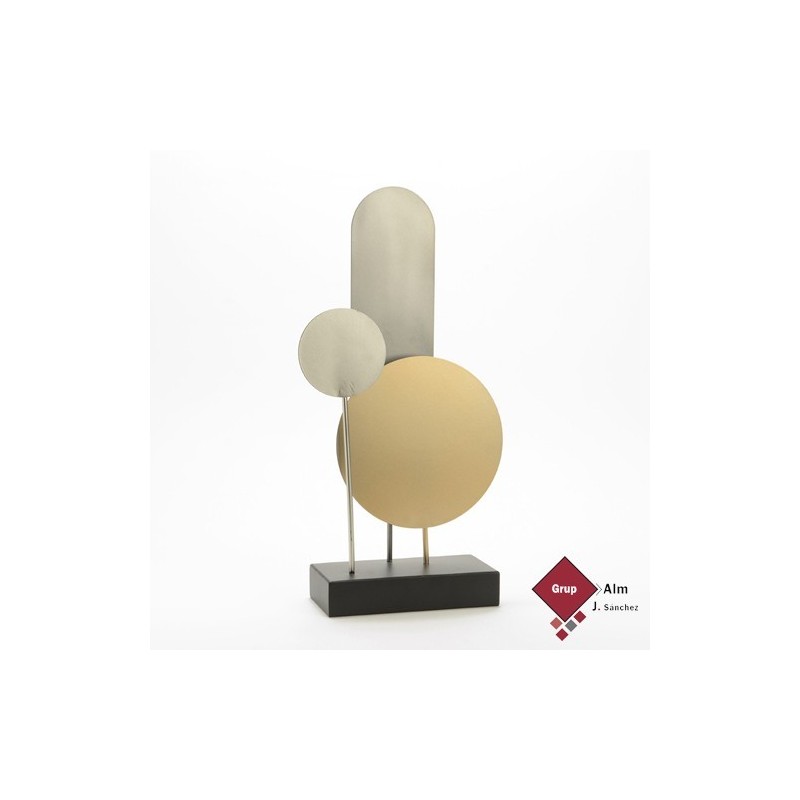 ESCULTURA 3 FORMAS METAL AMADEUS DECO