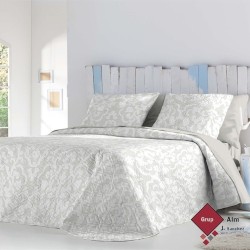 Colcha cama 150/180 malva FUNDECO REVERSIBLE - SHARON - Terrakotta