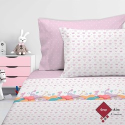 Juego sábanas infantil CUBRE DECORA 648 Manterol - Sábanas Infantil - Luna  Textil