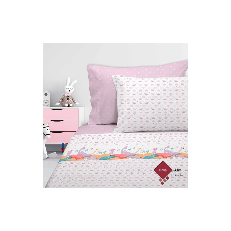 Juego de Sábanas Manterol JUNIOR 597 ROSA Juego de Sábanas Manterol JUNIOR 597 ROSA