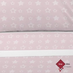 Juego de Sábanas Manterol SUMMER 091 C04 ROSA ESTRELLAS