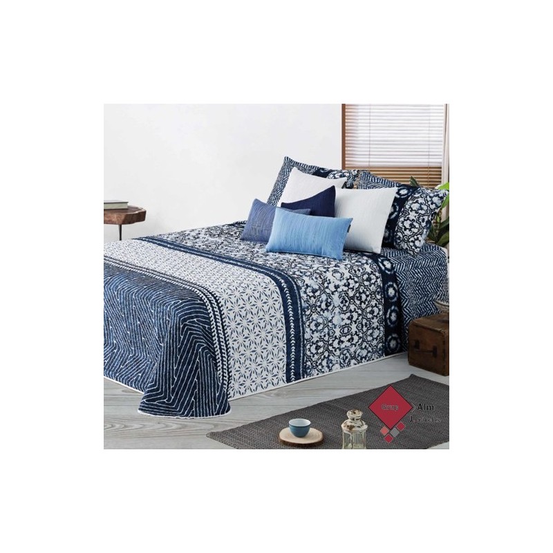 Colcha Bouti Manterol BLU 208 C10 AZUL REVERSIBLE