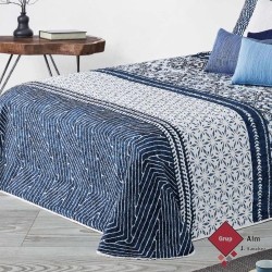 Colcha Bouti Manterol BLU 208 C10 AZUL REVERSIBLE