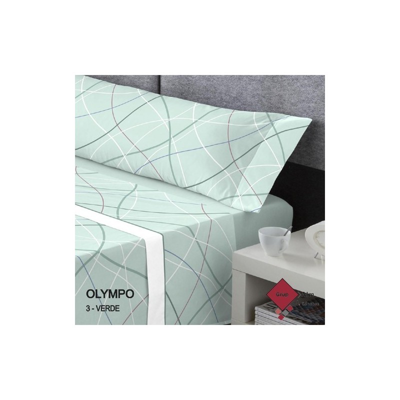 Juego de Sábanas CATOTEX Mod. OLYMPO VERDE de Coralina Juego de Sábanas CATOTEX Mod. OLYMPO VERDE de Coralina