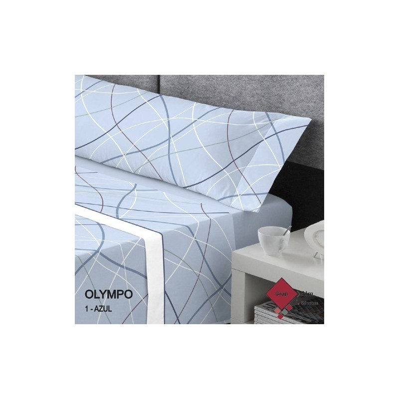 Juego de Sábanas CATOTEX Mod. OLYMPO AZUL de Coralina Juego de Sábanas CATOTEX Mod. OLYMPO AZUL de Coralina