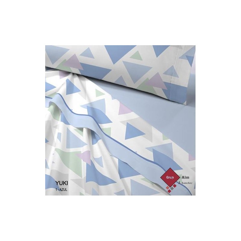 Juego de Sábanas Térmicas POLAR YUKI AZUL DE BIANCO