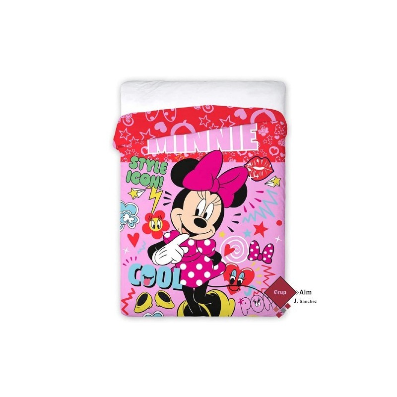 Edredón Duvet Disney MINNIE MOUSE ROCK COOL Edredón Duvet Disney MINNIE MOUSE ROCK COOL