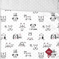 Saco nórdico BURRITO BLANCO DISEÑO 172 CATS AND DOGS GRIS