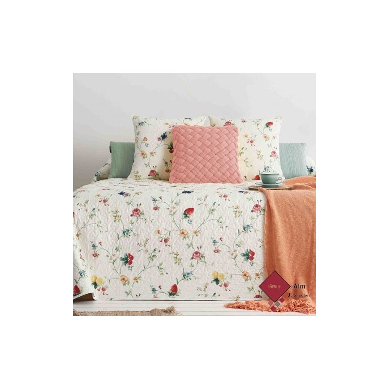 Colcha Bouti Manterol COLORFRUITS 214 FRESAS REVERSIBLE