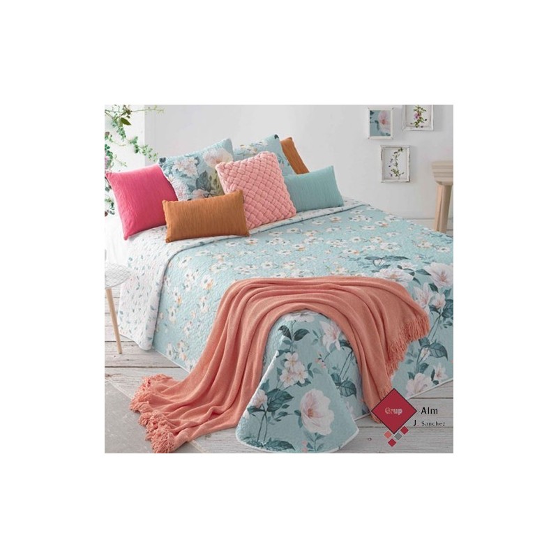 Colcha Bouti Manterol BOUQUET 216 REVERSIBLE
