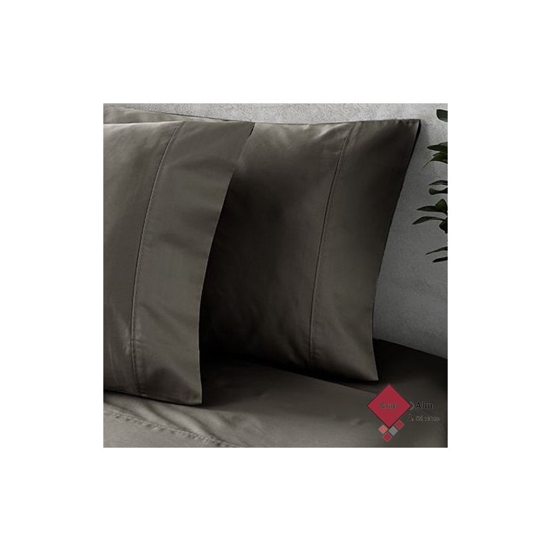JUEGO DE SÁBANA MANTEROL EXCLUSIVE GRIS OSCURO 400 HILOS