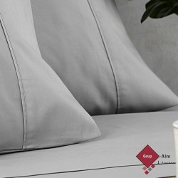 JUEGO DE SÁBANA MANTEROL EXCLUSIVE GRIS CLARO 400 HILOS