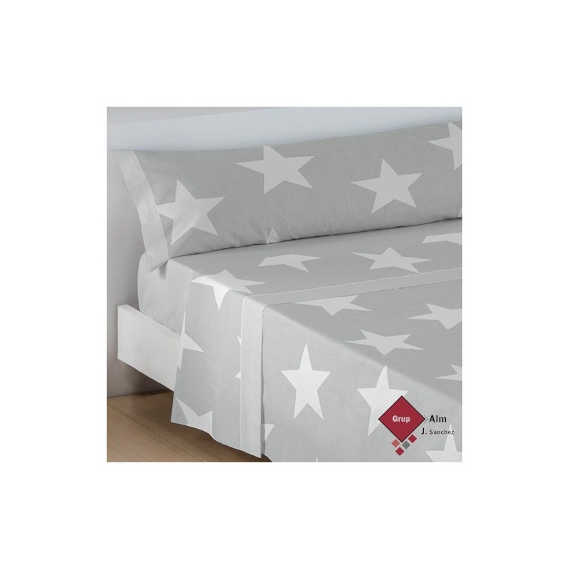 Juego de Sábanas STAR AUSTRAL GRIS DE STILIA