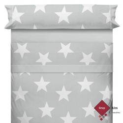 Juego de Sábanas STAR AUSTRAL GRIS DE STILIA