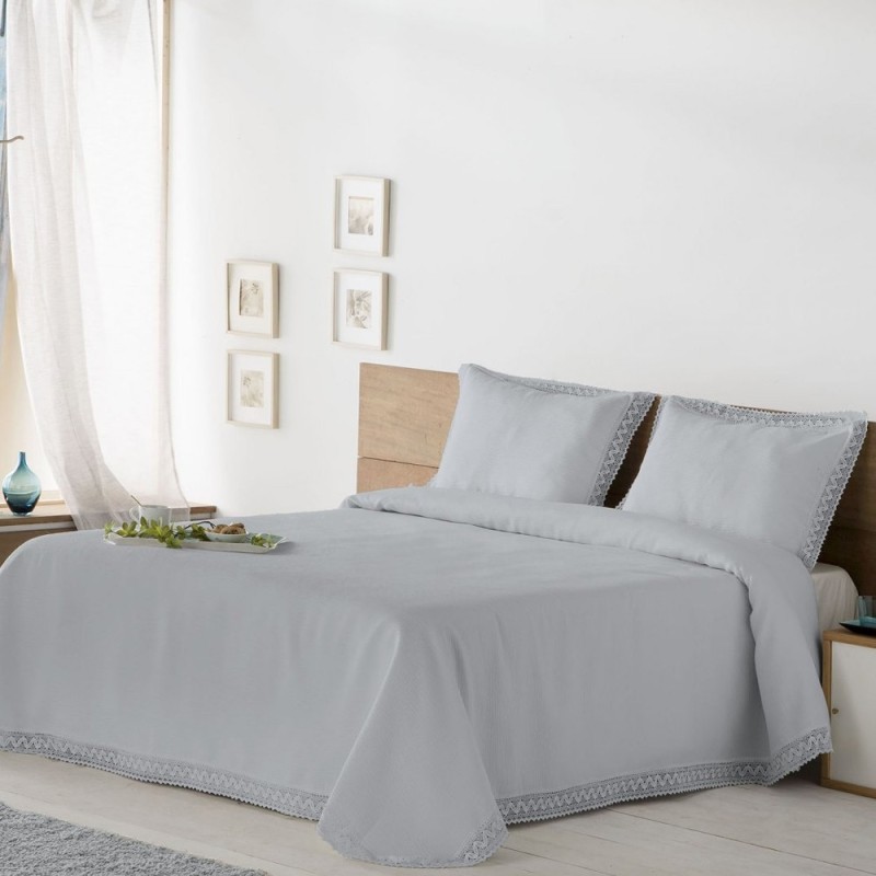 Colcha Don Algodón KAIA GRIS