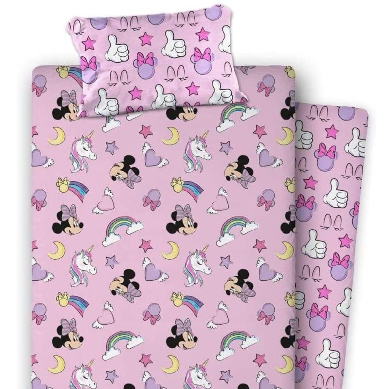 Juego de sábanas invierno CORALINA MINNIE UNICORNIO CAMA DE 90 CM. Juego de sábanas invierno CORALINA MINNIE UNICORNIO CAMA DE 90 CM.