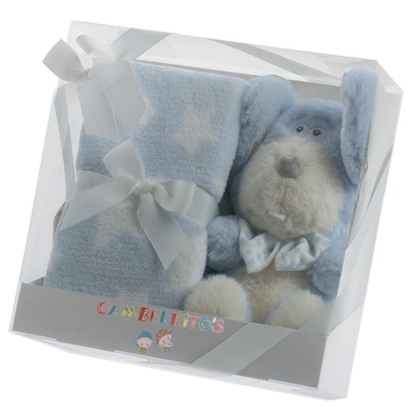 Pack 10573 MANTA de 80 x 110 cm. + MUÑECO OSO DE GAMBERRITOS