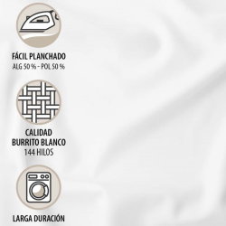 JUEGO DE SÁBANAS DISEÑO 031 DE BURRITO BLANCO