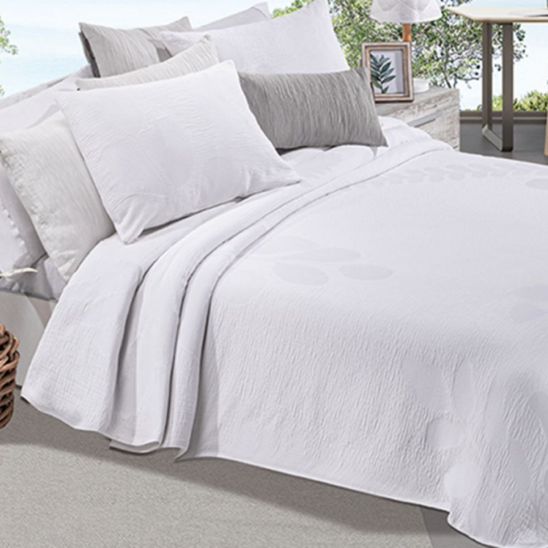 Colcha 465 Helecho Jacquard algodón de Manterol