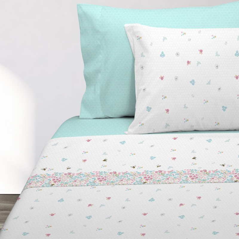 Juego de Sábanas Bee Happy 224 C.04 de Manterol