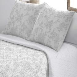 Colcha Bouti Diseño 032 gris de Burrito Blanco