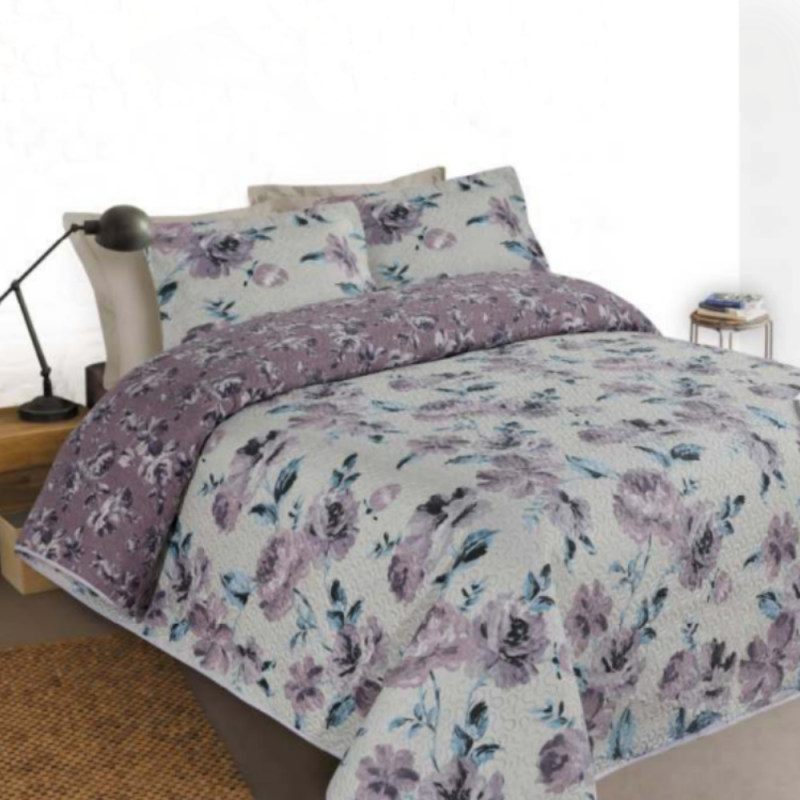 Colcha Bouti Modelo PAINTED FLORAL Reversible de Bianca Textil Colcha Bouti Modelo PAINTED FLORAL Reversible de Bianca Textil