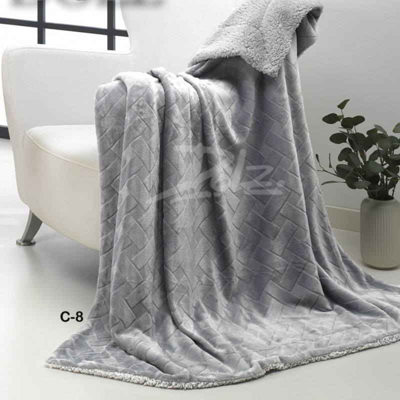Manta Plaid Artico con borreguito de Dolz Manta Plaid Artico con borreguito de Dolz